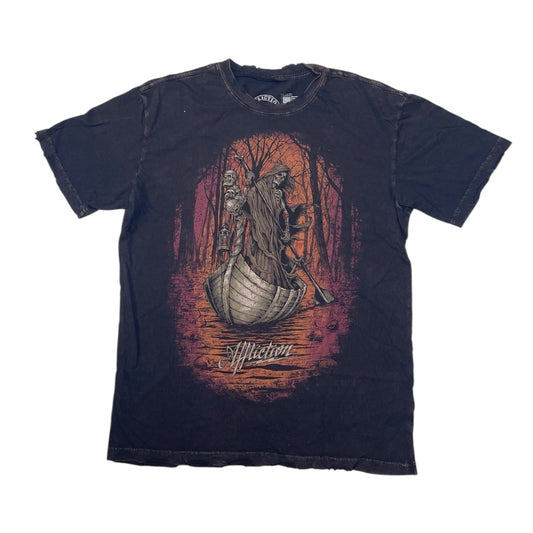 Affliction Live Fast Double Sided T-Shirt – Gothic Streetwear Tee L