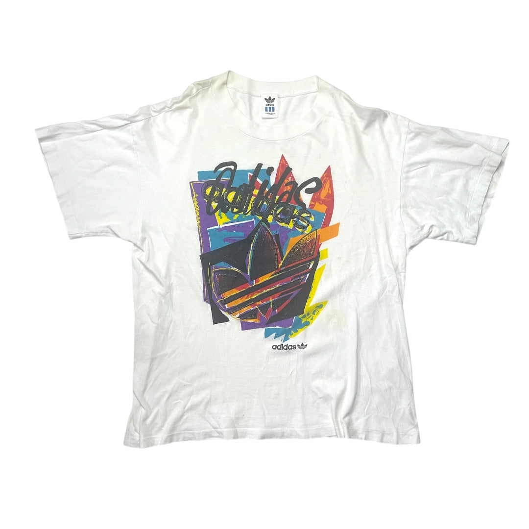 Vintage 90s Adidas Trefoil Logo Graphic T-Shirt