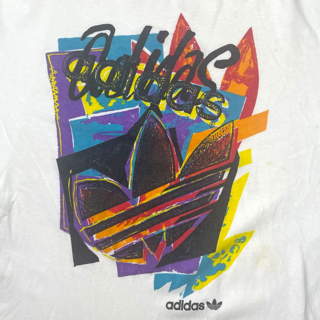 Vintage 90s Adidas Trefoil Logo Graphic T-Shirt