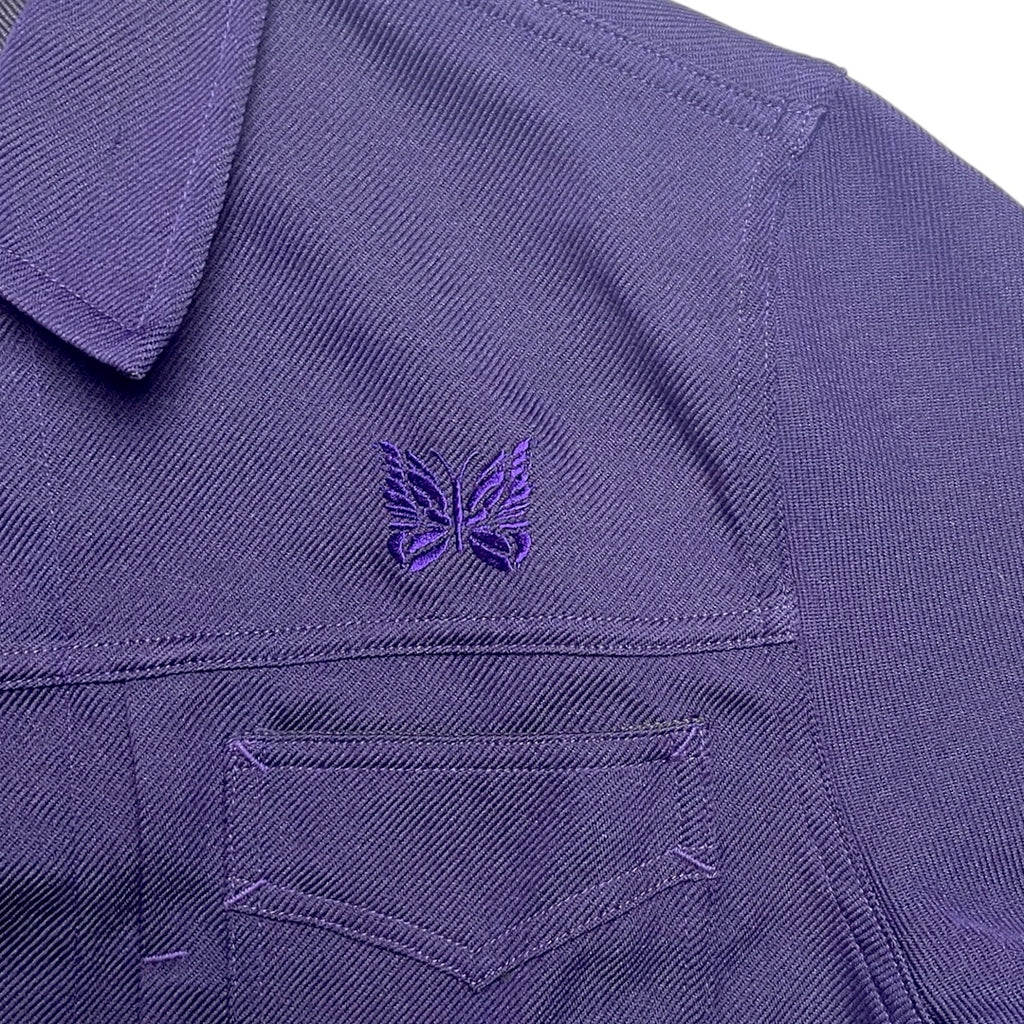 Needles Purple Embroidered Butterfly Jacket