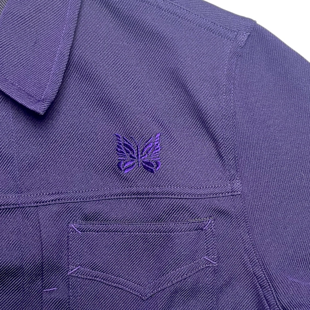 Needles Purple Embroidered Butterfly Jacket