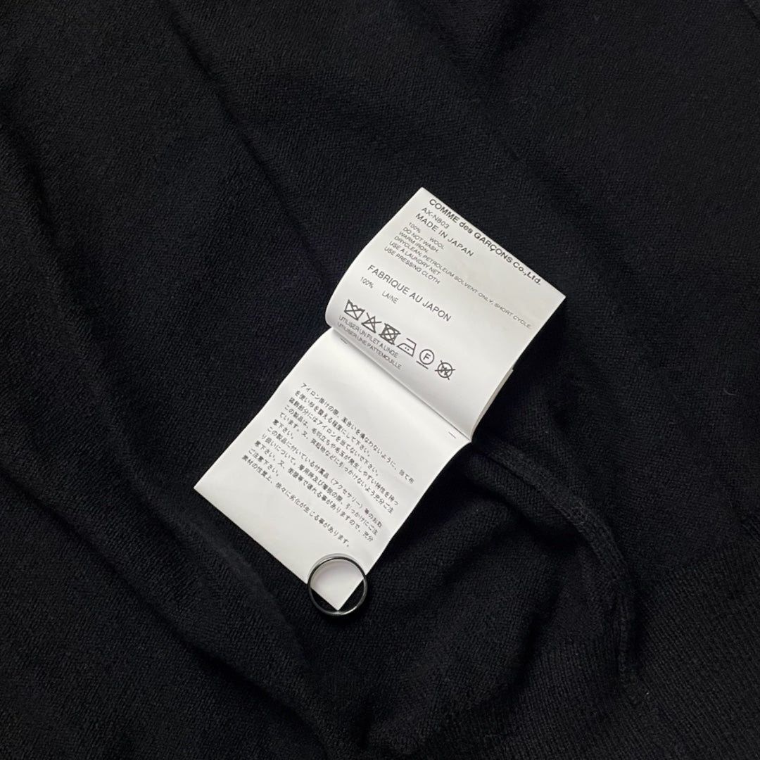 Comme des Garçons Play Red Heart Cardigan Black Size L