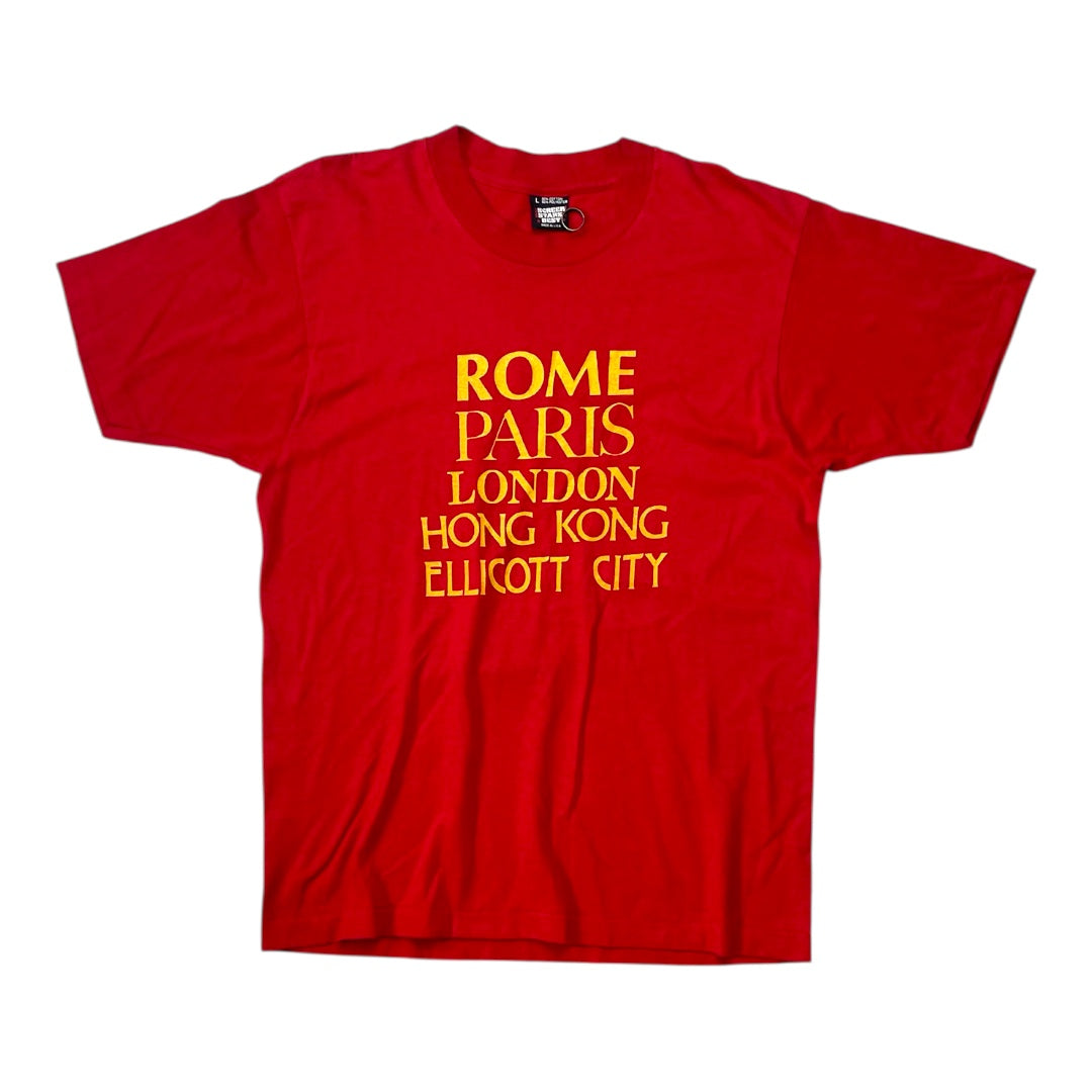 Vintage 90s Rome Paris Travel Cities Tee
