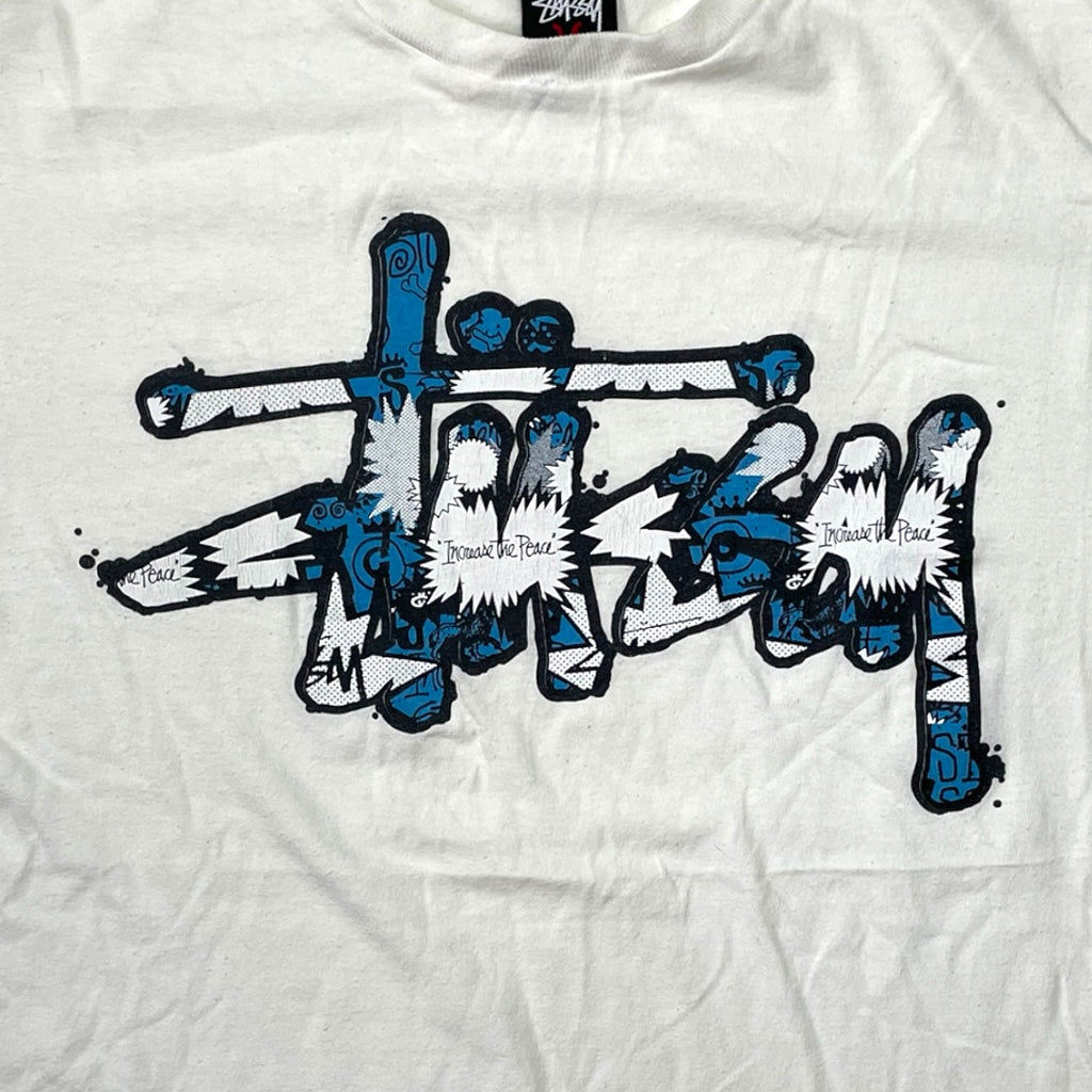 Vintage Stussy Graffiti Logo T Shirt