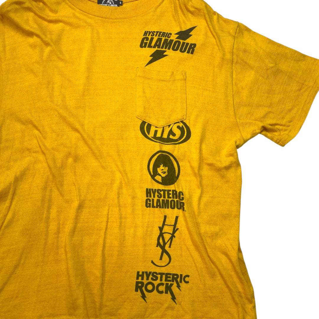 Vintage Hysteric Glamour Hysteric Rock Yellow T Shirt