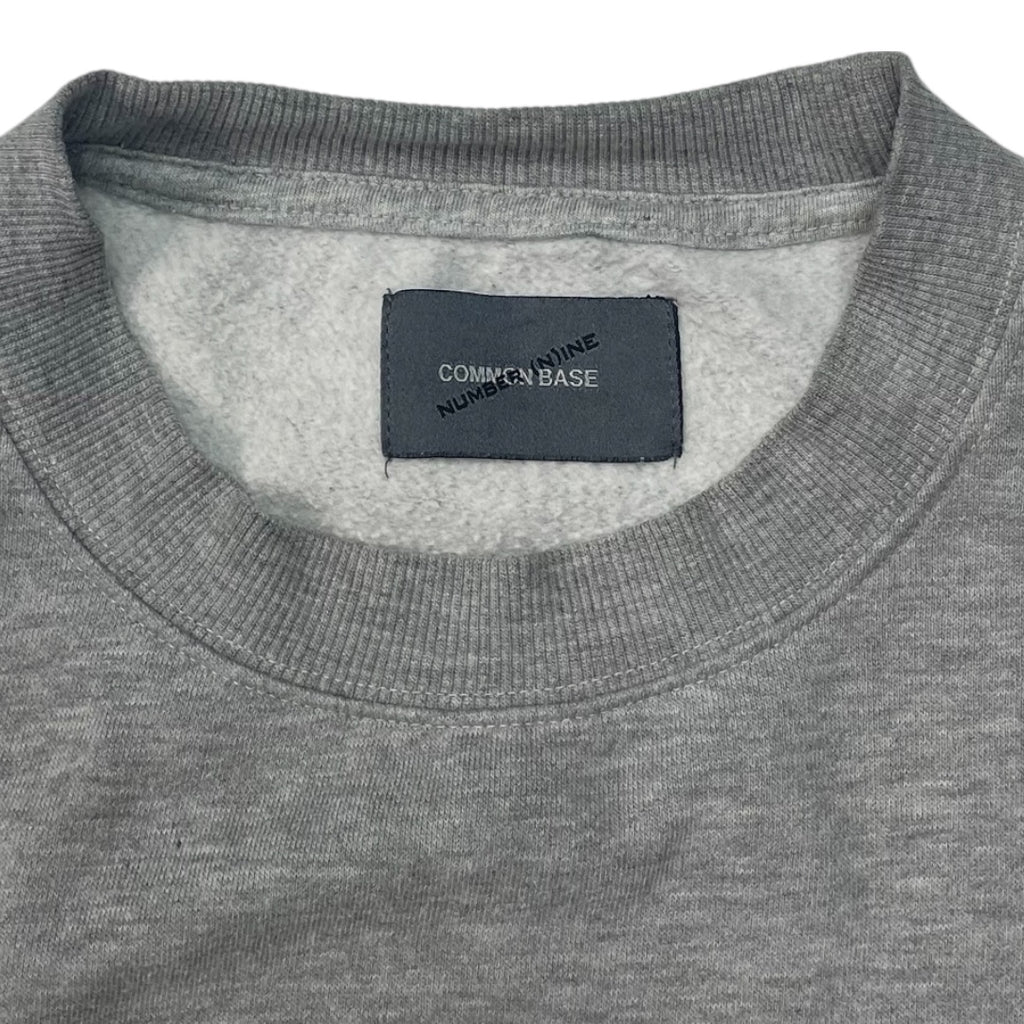 Number (N)ine Common Base Grey Sweatshirt