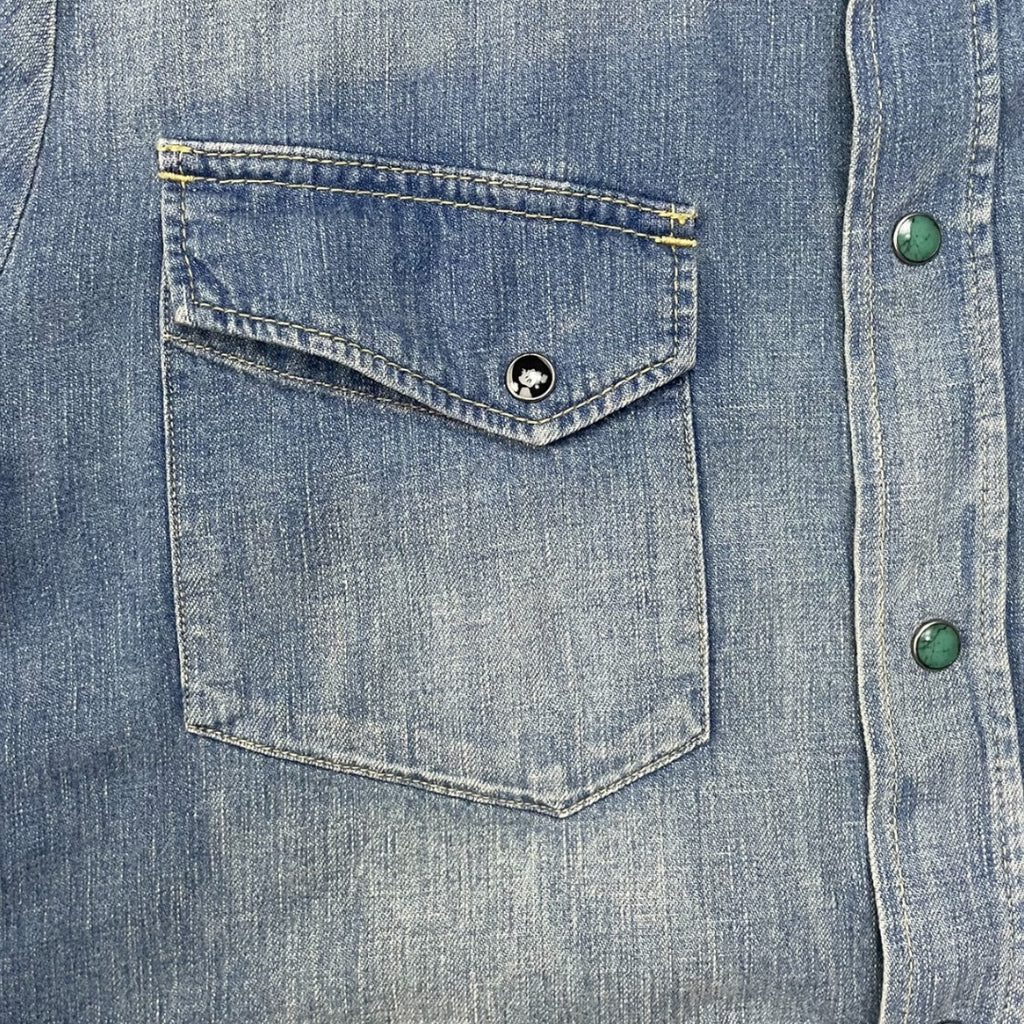 Vintage Hysteric Glamour Embroidered UFO Denim Shirt