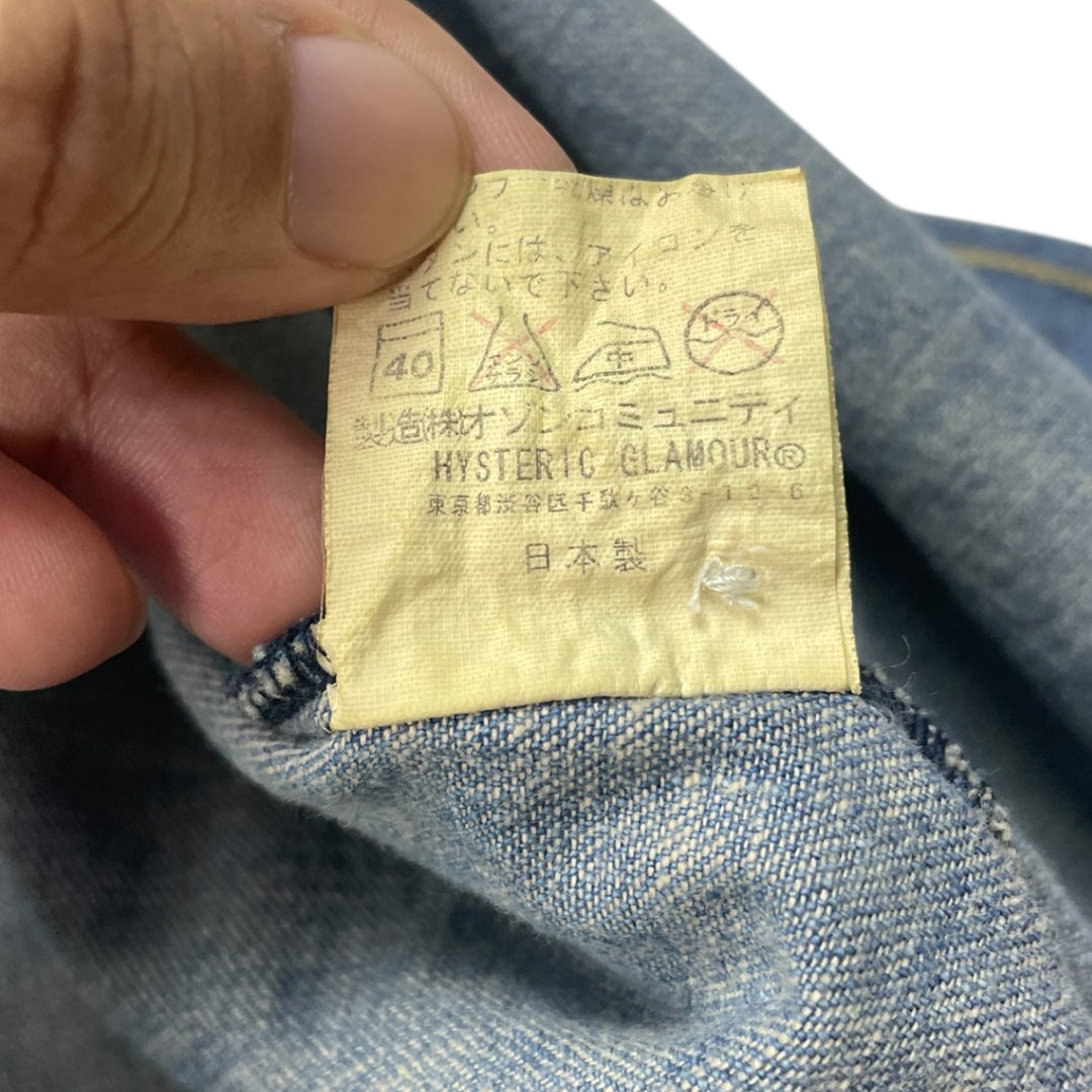 Vintage Hysteric Glamour Embroidered UFO Denim Shirt