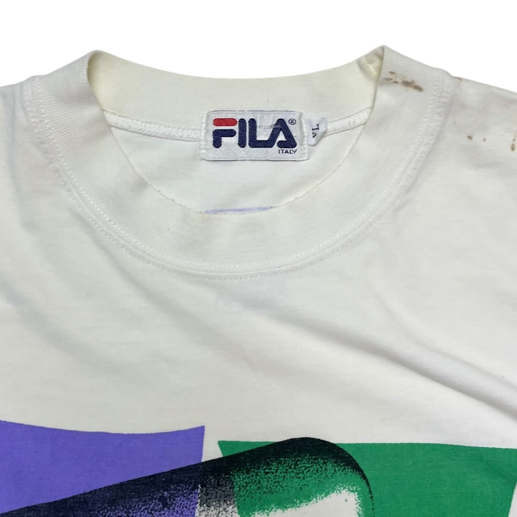 Vintage 90s Fila Big Logo Graphic tee