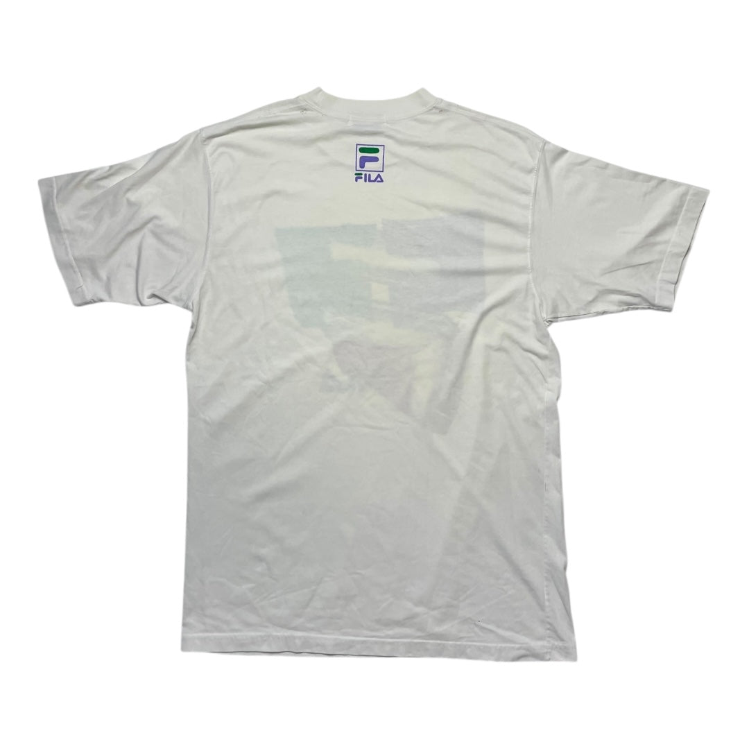 Vintage 90s Fila Big Logo Graphic tee